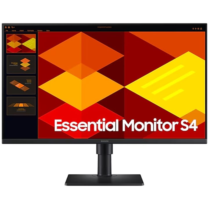 Samsung 27" S27D406GAU IPS LED monitor, Full HD (1920 x 1080), HDMI, DisplayPort, Pivot, Hangszórók, 100 Hz, 5 ms (Fekete)