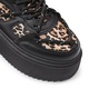 Pantofi Sport De Dama, Cu Platforma, Din piele ecologica, D1413, Negru cu Leopard 36