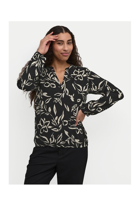 Bluza dama, Kaffe, 304751769, Viscoza, Negru, Negru