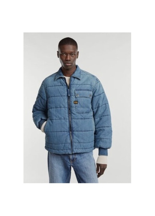 Geaca barbati, G Star Raw, 304421990, Bumbac, Albastru, Albastru