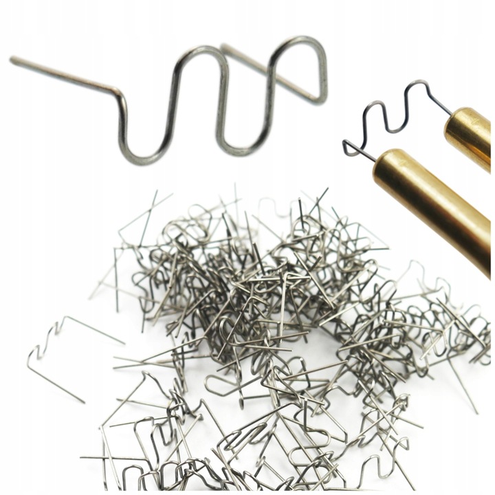 Agrafe Pentru Plastic, Rs26, Plat Mare Val, 0, 6 mm, 100 Bucati, Pentru Repararea Plasticului, Set