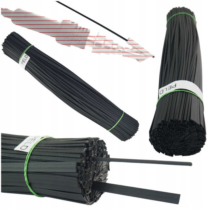 Adeziv Pentru Sudarea Plasticului, Pentru Sudarea Plasticului, Negru, 1 kg, Mix De Benzi Si Triunghiuri, DiMensiuni 3, 5 mm, Triunghiuri, 8 mm, Benzi