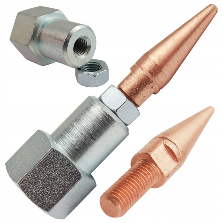 Adaptor M14 La M7, Electrod Varf m7, Set 2 Bucati, Executat Din Otel 45, Dreapta Si Stanga Cu Filete, Multicolor