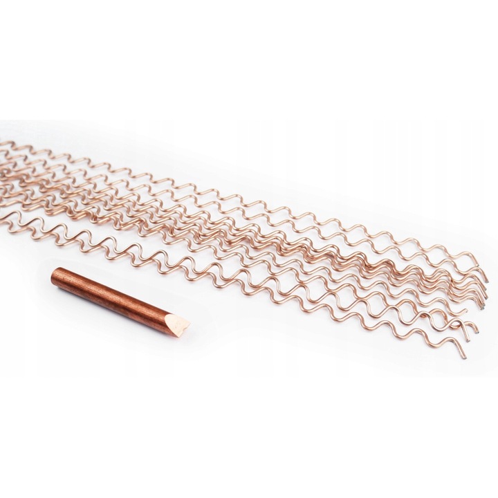 Sarma Ondulata Pentru Incalzire, Spotter, Electrod Pentru Sarma Ondulata Cu Cioc, 10 mm, Set 10 Bucati, LungiMea SarMei 320 mm
