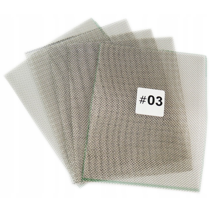 Retea Pentru Sudarea Plasticului, Otel Inoxidabil, 120 mm, x150 mm, Set 5 Bucati, Super Rigid, Consolidarea Materialelor Plastice, Repararea Paragazelor