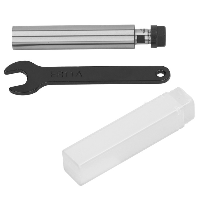 Suport mandrina pentru tija de prelungire cu tija dreapta C20 ER11A 100L, Enforose, set 1x suport, 1x cheie, 1x cutie plastic