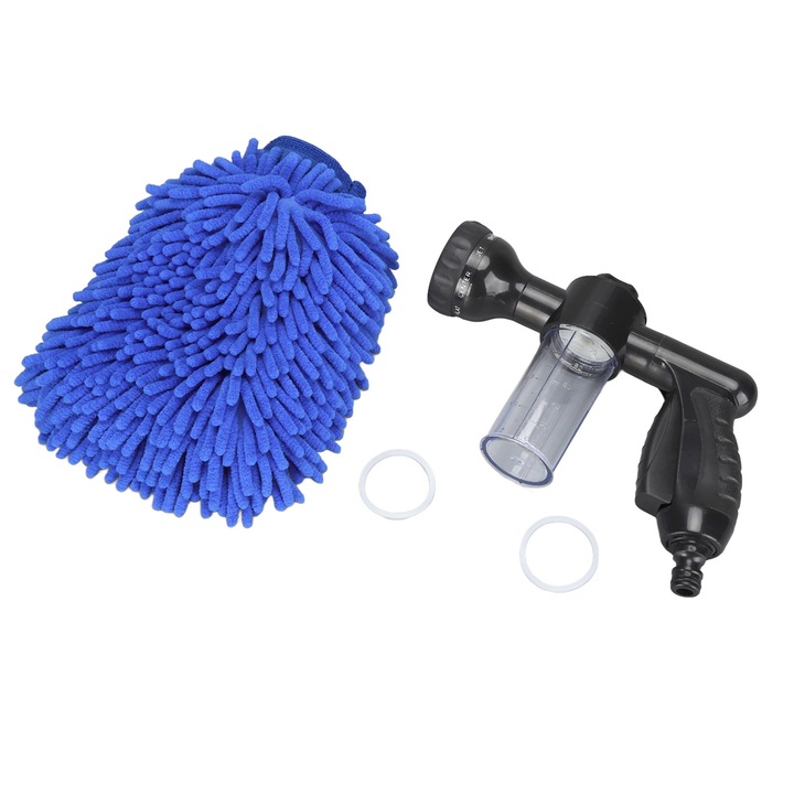 Habpermetező 8 permetezési mintával Állítható vízsugár Többfunkciós locsolópisztoly növényekhez