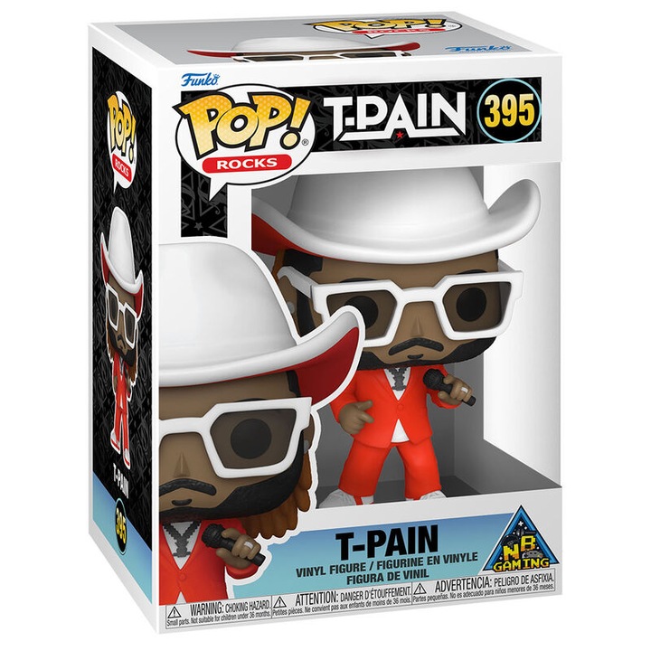 T-Pain POP! Rocks Vinyl Figura T-Pain 9 cm