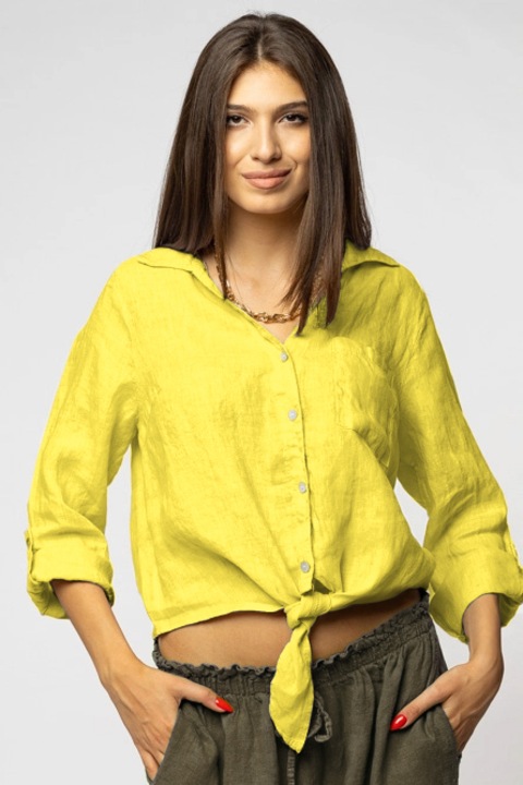 Sárga vászoning elöl csomóval, állítható hosszúságú, One Size INTL