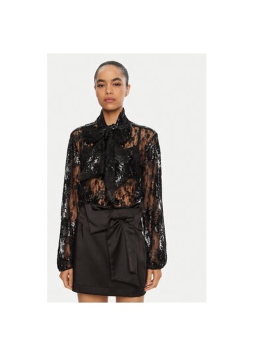 Bluza dama, Kontatto, 305194596, Poliester, Negru, Negru