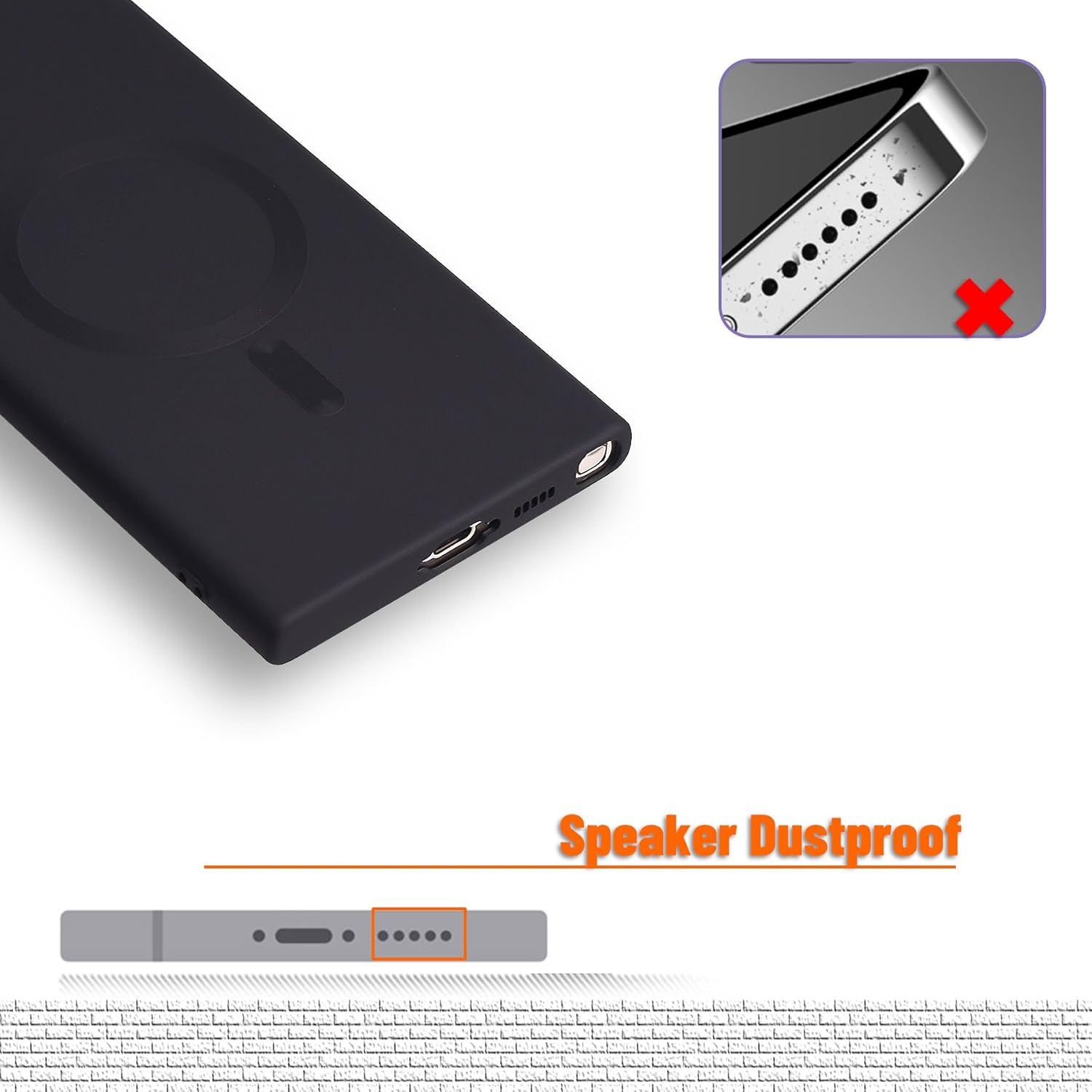 Husa compatibila cu Samsung Galaxy Note 20 ULTRA, Tehnologie MagSafe, protectie camera, All Black