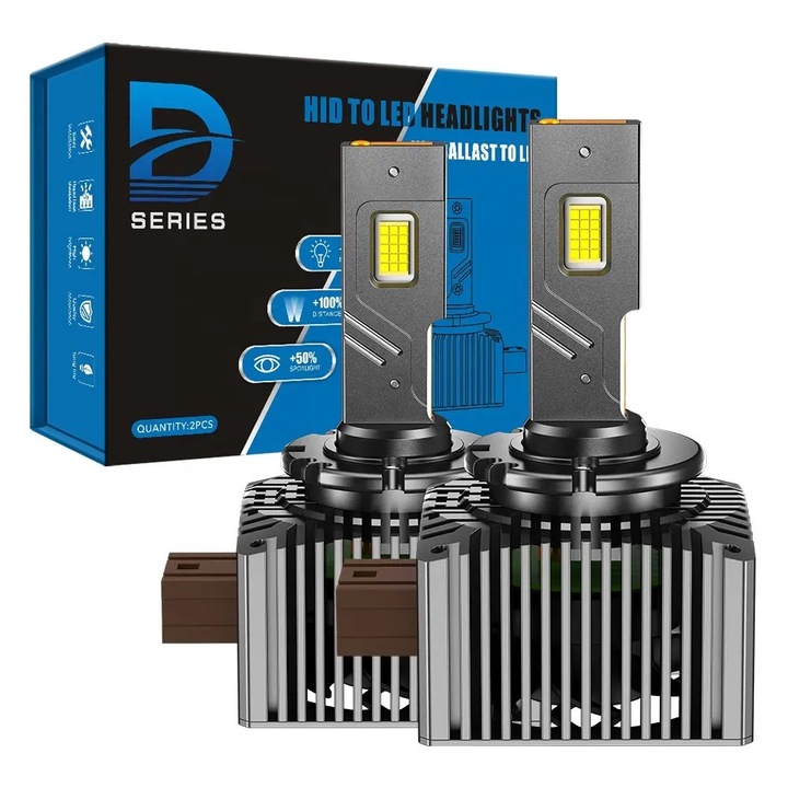 Set 2 becuri LED D3S D-Series, 6000K