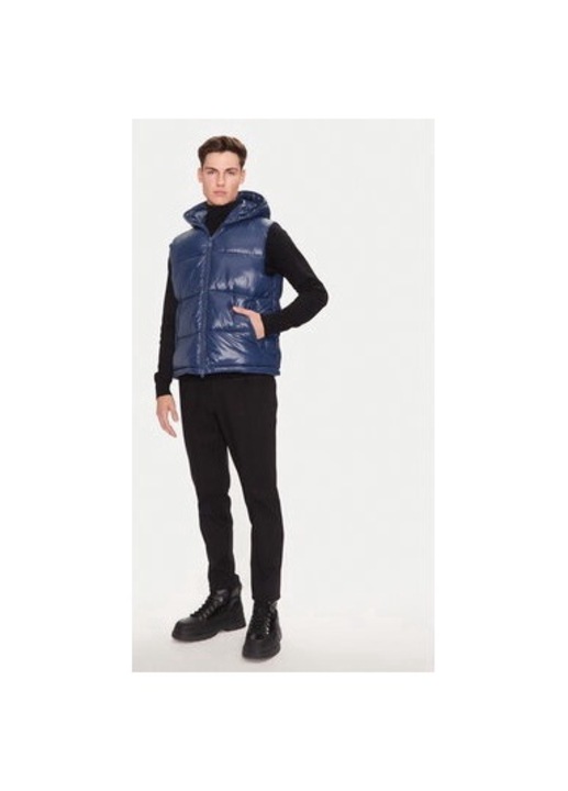 Férfi mellény, Save The Duck, 304215568, Nejlon, 2XL INTL, Kék