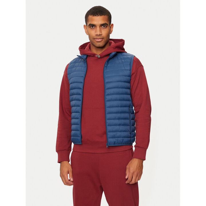 Férfi mellény, United Colors Of Benetton, 304268052, Nejlon, L INTL, Kék