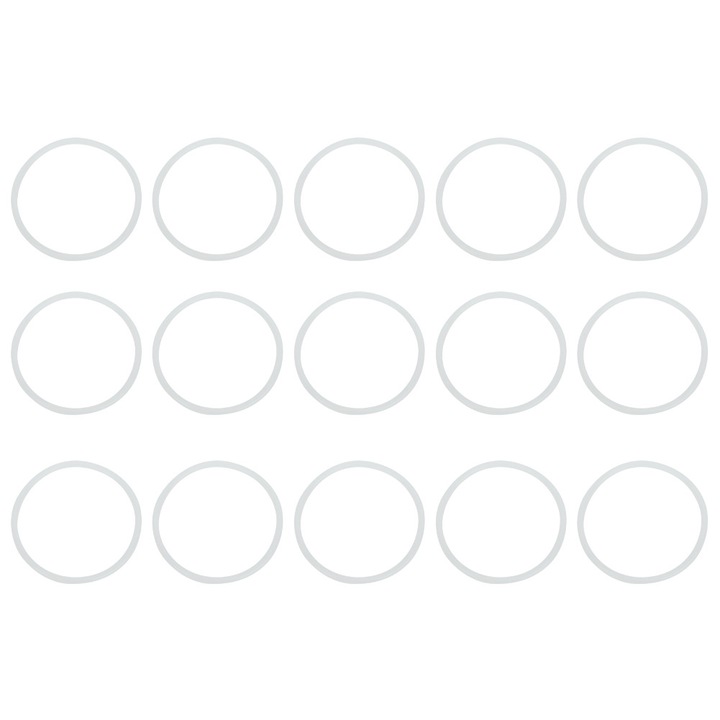 Set 100 garnituri de etansare, Enforose, Silicon, Alb