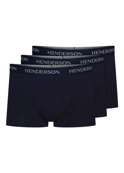 Boxeri barbati Henderson Effort set de 3 perechi Albastru inchis, Albastru
