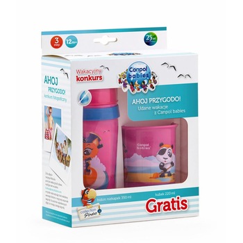 Set sticla si cana roz Canpol Set sticla si cana roz Canpol