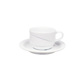 Ceasca si farfurioara din portelan 140cc GURAL colectia X-TANBUL Ceasca si farfurioara din portelan 140cc GURAL colectia X-TANBUL