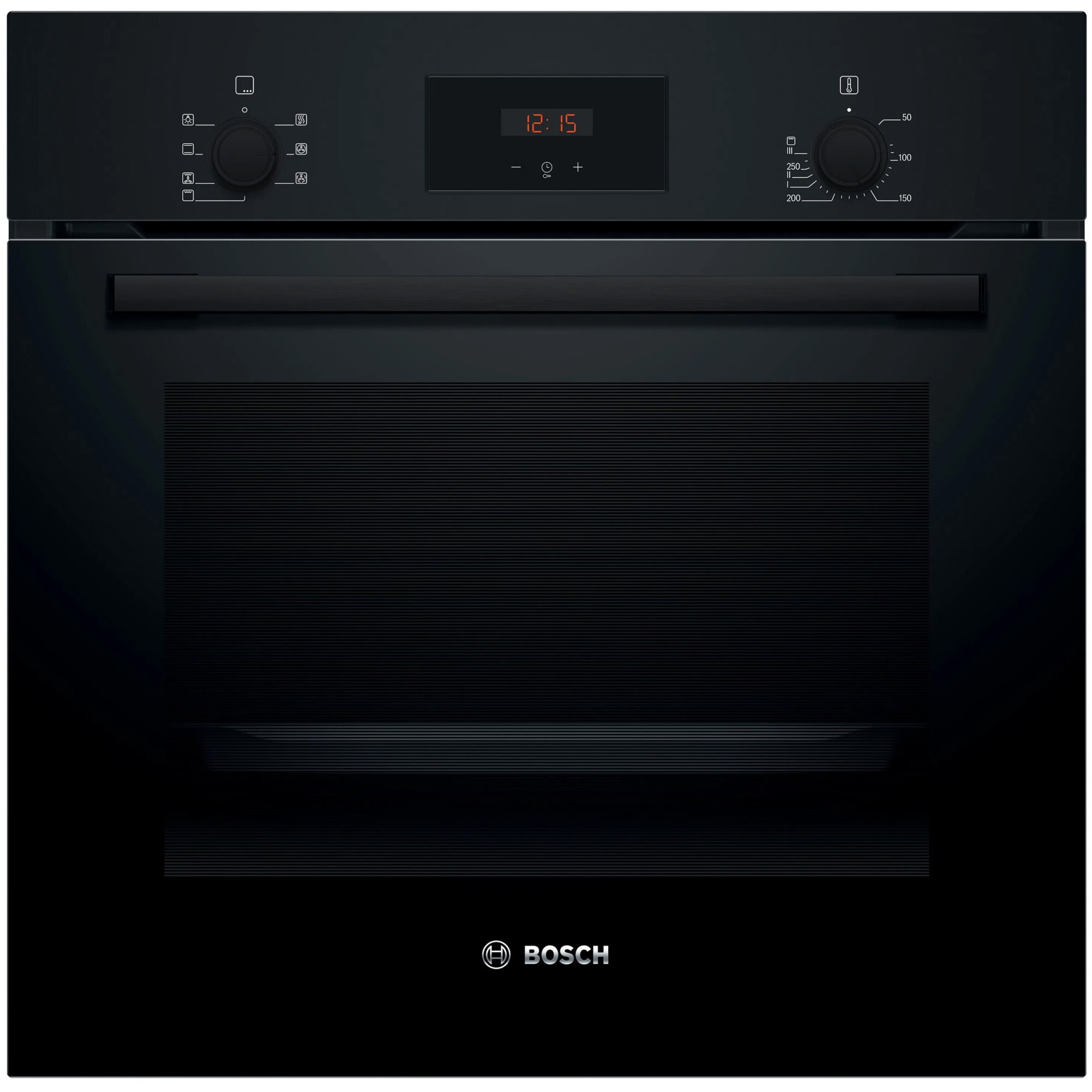 Cuptor incorporabil Bosch HBF133BA1, Electric, 66 l, Grill, Autocuratare EcoClean Direct, Convectie 3D, Clasa A, Negru