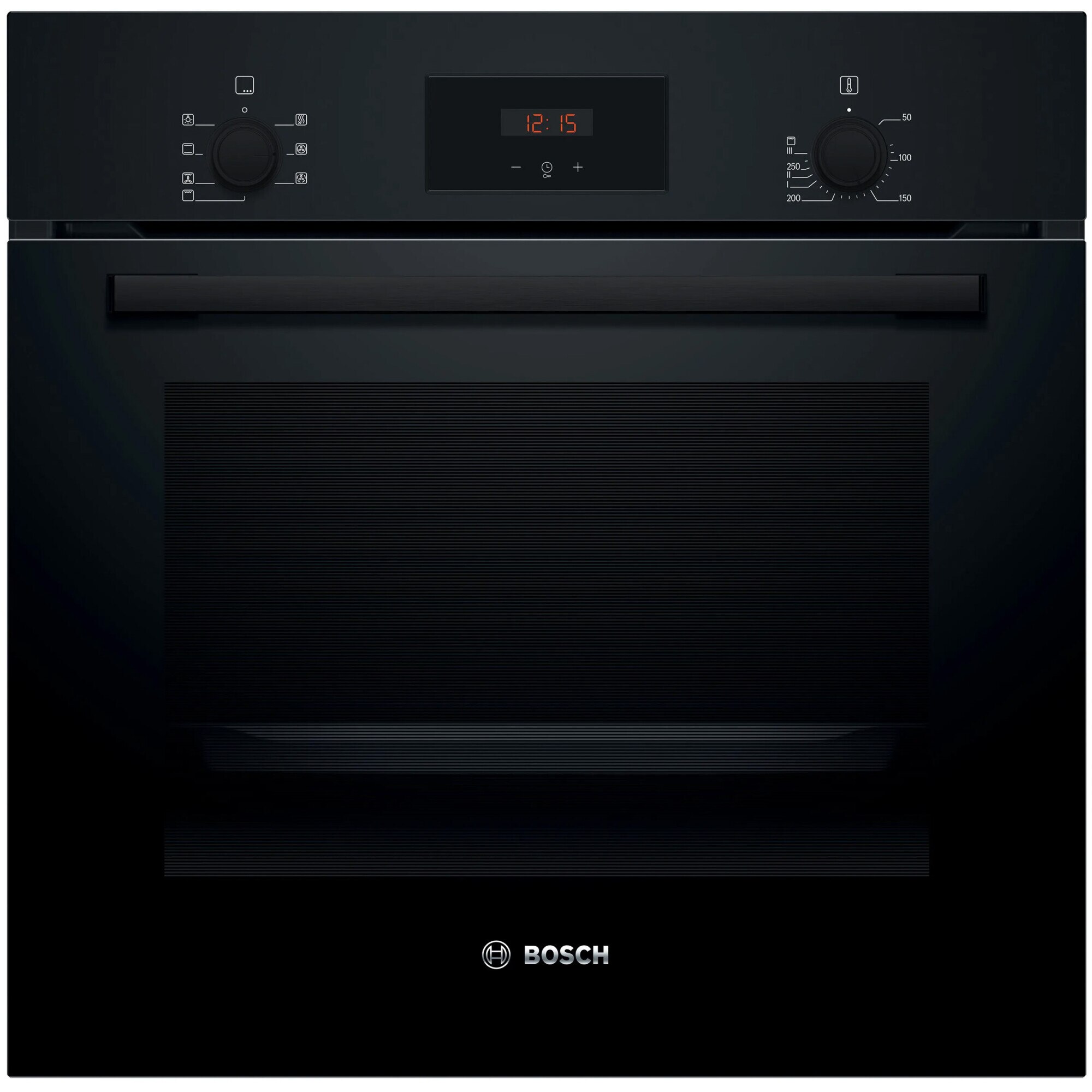 Cuptor incorporabil Bosch HBF133BA1, Electric, 66 l, Grill, Autocuratare EcoClean Direct, Convectie 3D, Clasa A, Negru