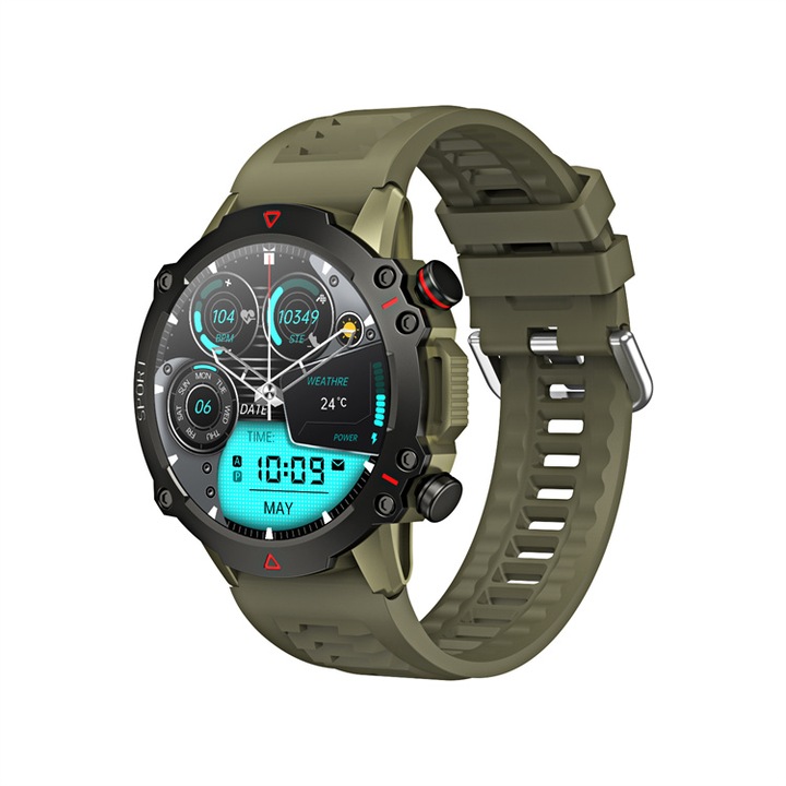 Ceas Smartwatch COOSTAR, TF10, GPS, SIM, Apeluri Bluetooth, Monitorizare ritm cardiac, SpO2, Tensiune arteriala, Monitorizare somn, Notificari, Moduri sport, Rezistenta la apa IP67/IP68