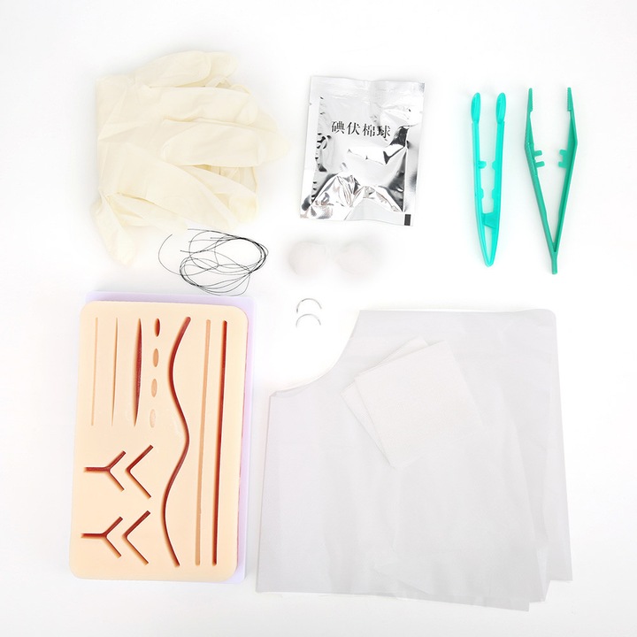 Simulare 3D Antrenament Chirurgie Sutura Practica medicala Tampa de silicon Modul de sutura Ajutoare didactice Enforose