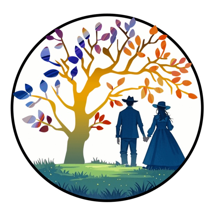 Decoratiune perete, Copacul vietii, Design cuplu romantic, metalic, 45x45cm