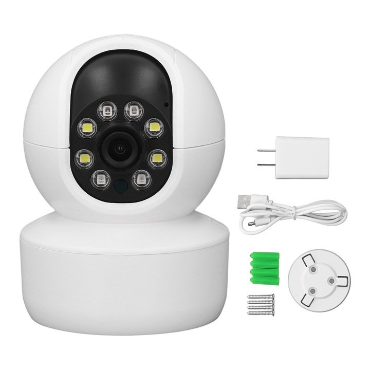 3MP безжична интелигентна камера, HD пълноцветно наблюдение