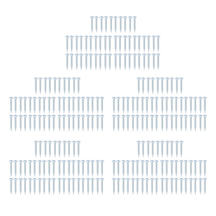 250 buc suruburi cu saiba cu cap rotund in cruce din otel carbon galvanizat suruburi autoforante M4.8x50mm