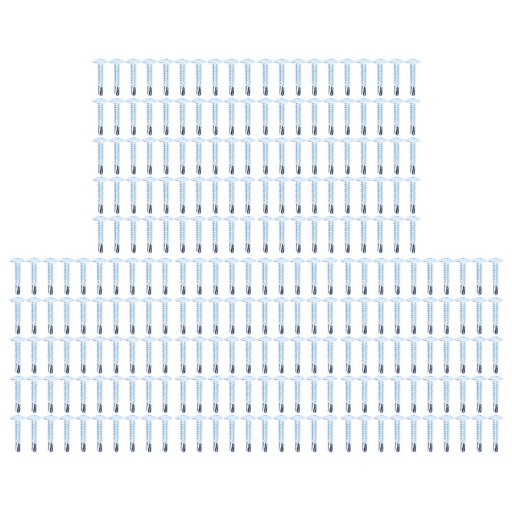 250 buc. Surub autoforant din otel carbon placat cu zinc pentru feronerie de fixare din tabla M4.8x25