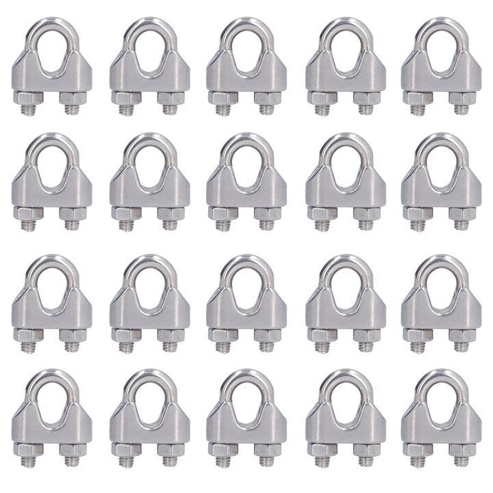 Cleme de franghie galvanizate Enforose, utilizare multifunctionala, rezistenta la rugina, maner de frecare reglabil, set