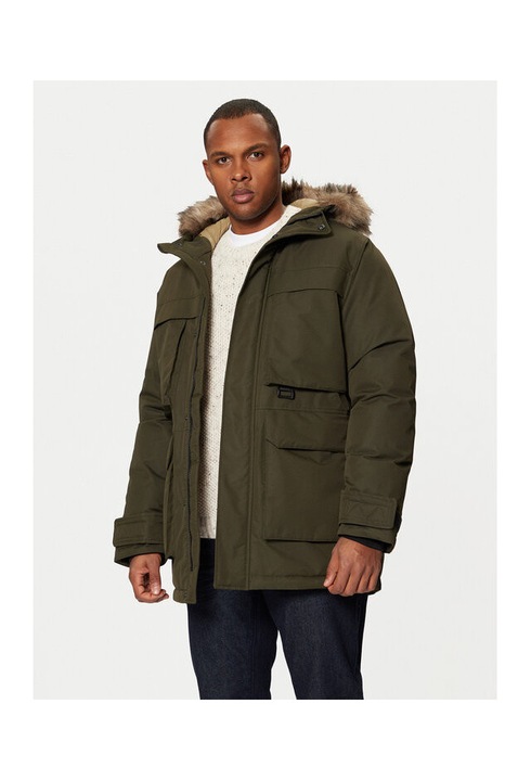 Jacheta barbati, Jack and Jones, 304370205, Poliester, Verde, Verde