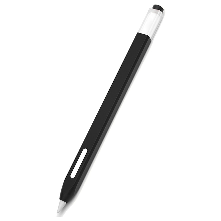 Husa siliconica HERUSI pentru Apple Pencil 2, transparenta, confortabila, protectie completa