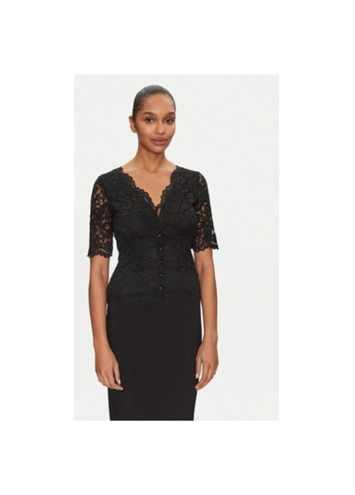 Bluza dama, Morgan, 305253576, Poliamida/Viscoza, Negru, Negru