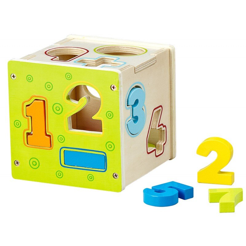 Jucarie din lemn sortator cifre Baby Mix