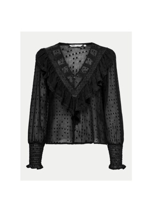 Bluza dama, Only, 304494147, Poliester reciclat, Negru, Negru