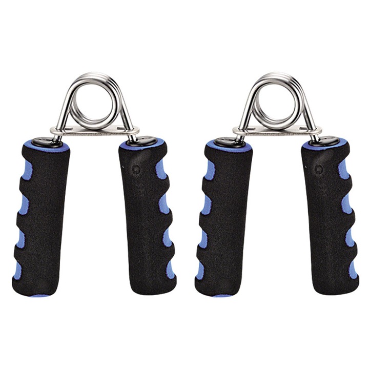 Set exercitare pentru mâini, întăritor de forță, albastru, 13x10cm, 2 bucăți