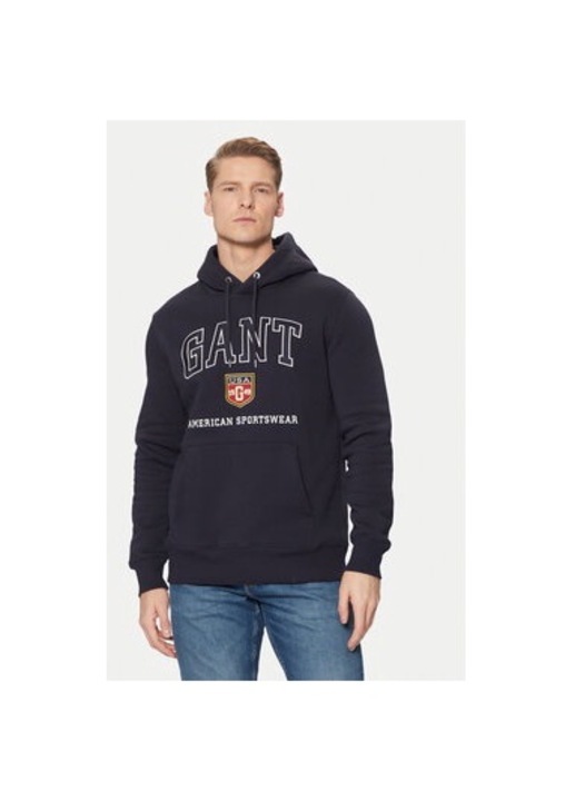 Férfi blúz, Gant, 305179104, Pamut/Poliészter, Kék, Kék