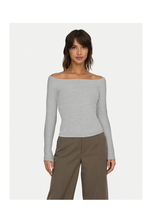 Bluza dama, Only, 304784927, Poliester/Viscoza, Gri, Gri, XL