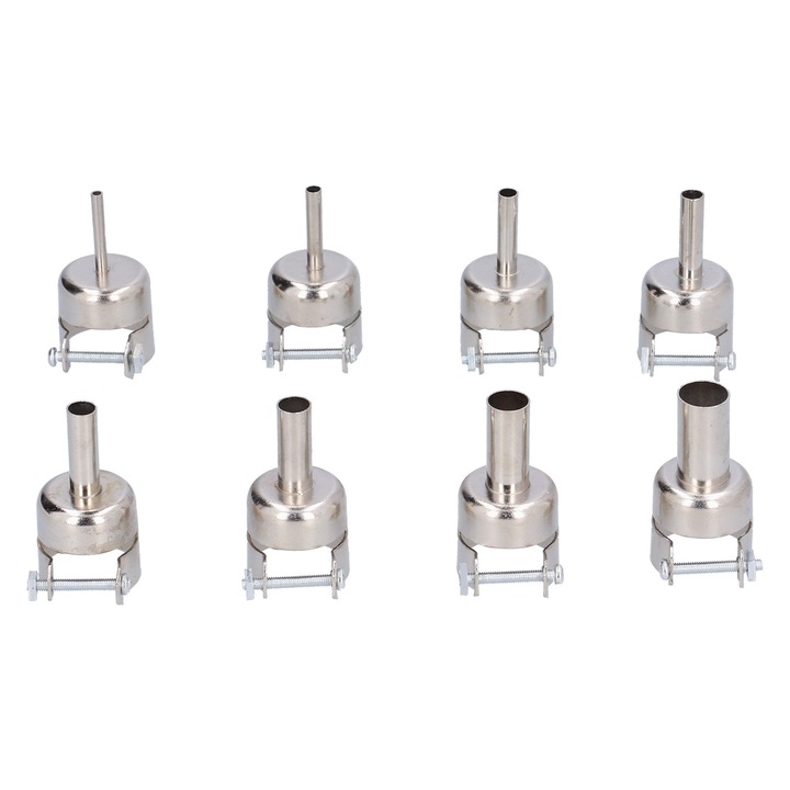 Accesorii pentru statia de lipit cu aer cald, seturi de duze din otel de calitate cu aplicatie larga, cu surub de blocare