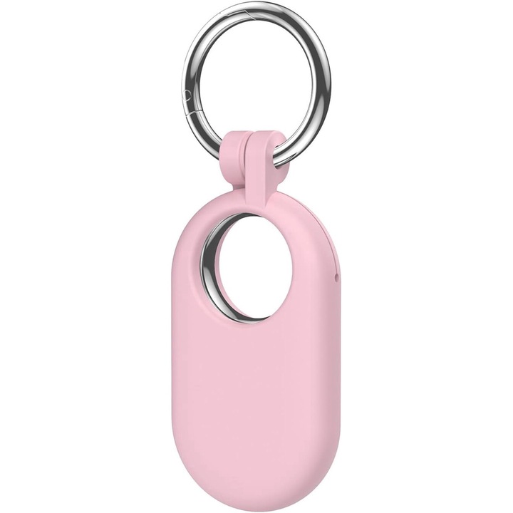 Husa protectie din silicon compatibila cu Samsung Smart Tag 2, din Silicon, Roz