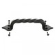 Maner de tragere a usii din fier forjat rasucit negru 5 7/8" L Trage decorative pentru comoda, rezistente la rugina Manere de tragere pentru usi de sertar de dulap cu feronerie Pachet de 6,,Pachet de 6