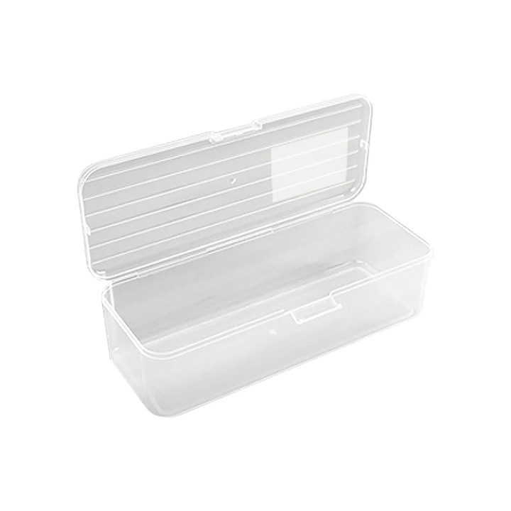 Penar transparent YANYXR, plastic, capacitate mare, 22x10x5cm