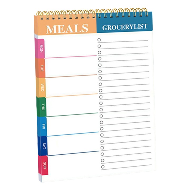 Дневен, седмичен и месечен планер, 1 бр., синтетична кожа, елегантен дизайн, многоцветен