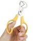Foarfeca pentru oua de prepelita YANYXR, inox, galben, 14x6cm