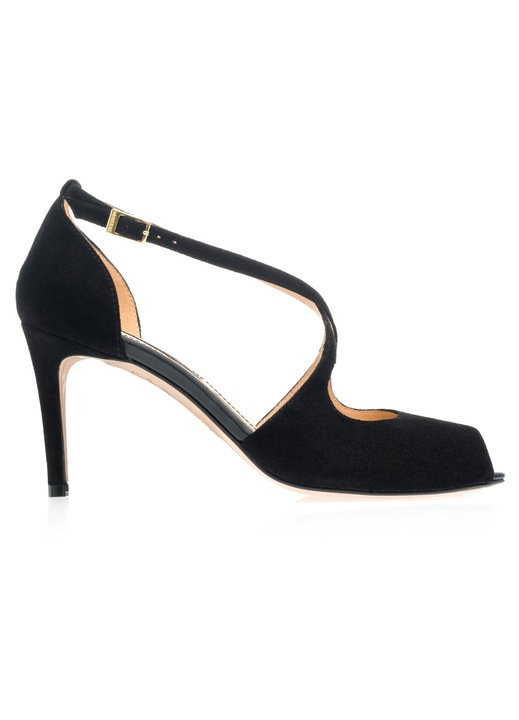 Sandale Musette, GRETA A16, Piele intoarsa, Negru