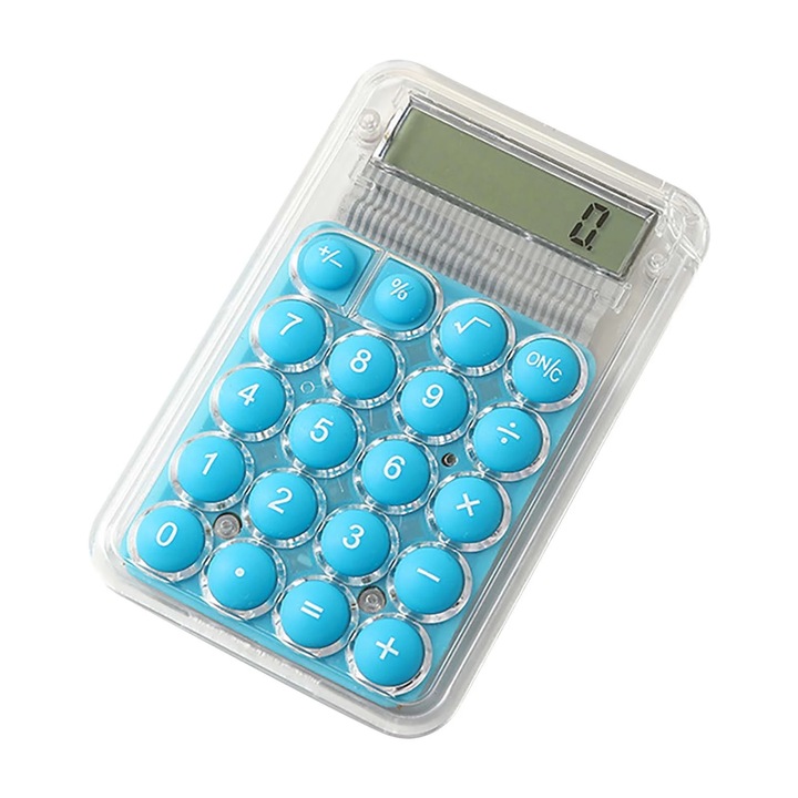 Számológép digitális mini, 8 számjegyű, hordozható, többszínű, kompakt méret