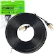 Cablu de retea plat S/STP CAT7 PNI U7050B, 2 x RJ45, 4 perechi de fire, 32AWG, cupru, 10 Gbps, 600 MHz, 5m, negru