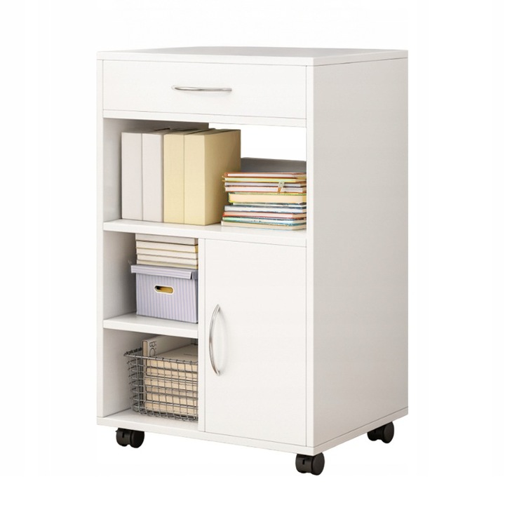 Dulap multifunctional alb Masa moderna 50x40x75 cm Rebiko