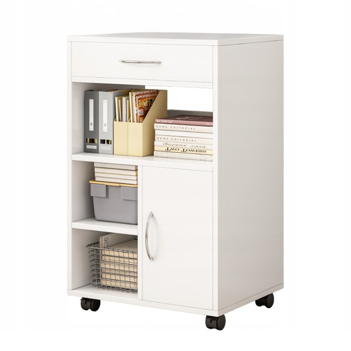 Dulap alb moderna multifunctional 50x40x75 cm Muvu